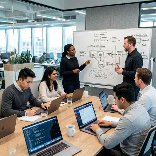 Product Engineering and MVP software development visualization